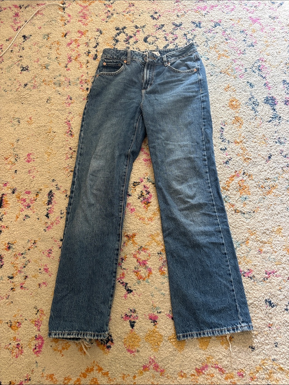 Garage Classic Straight-Leg Blue Jeans